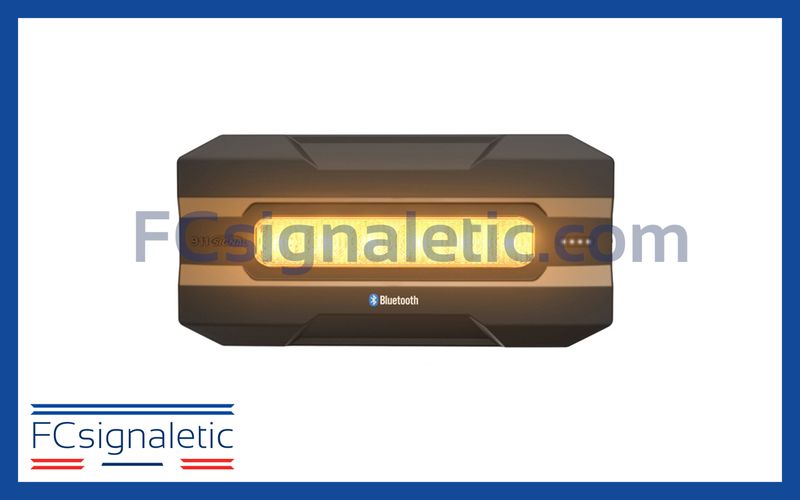 Feu de pénétration 6 LED orange autonome FIN6 POWER 911 SIGNAL 022717A