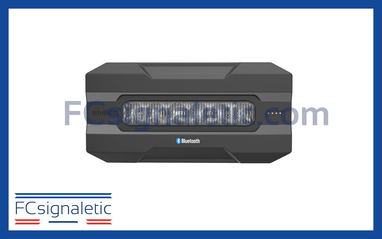 ​Feu de pénétration 6 LED bleu autonome FIN6 POWER 911 SIGNAL 022717B