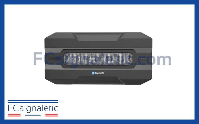 ​Feu de pénétration 6 LED bleu autonome FIN6 POWER 911 SIGNAL 022717B
