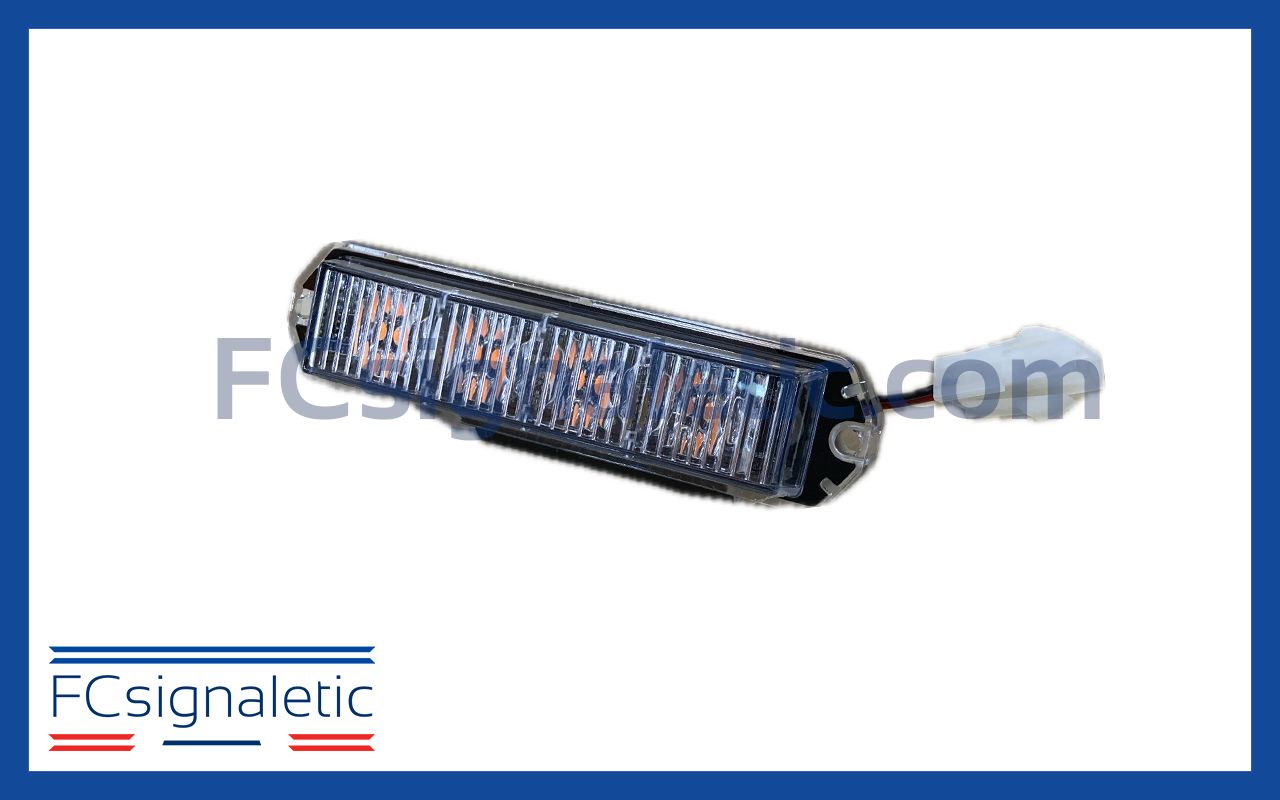 Feu orange 4 LEDS 2 fils pour rampe Vega S 12/24V STANDBY MERCURA 29051-00