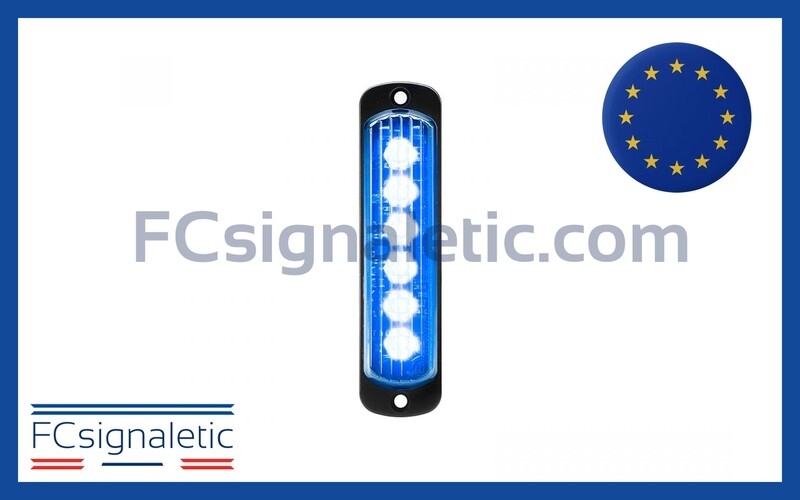 Feu de pénétration LED L52 bleu montage vertical STANDBY MERCURA 27658-01