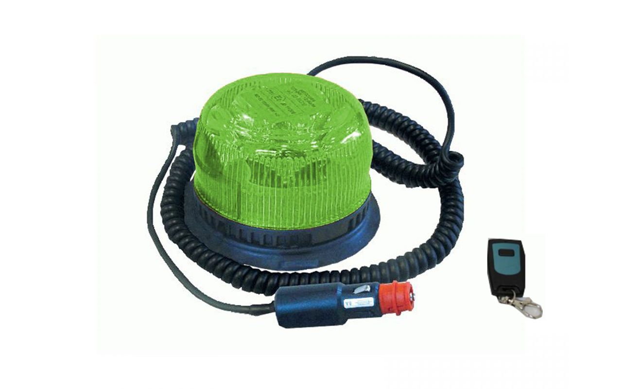 Gyrophare Gyroled vert télécommandé embase magnétique prise allume cigare classe 1 rotatif STANDBY MERCURA 30375-00 Gyrophare Gyroled vert télécommandé embase magnétique prise allume cigare classe 1 rotatif STANDBY MERCURA 30375-00