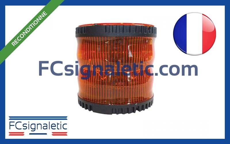 Gyrophare Gyroled orange sans fixation classe 2 rotatif reconditionné STANDBY MERCURA 23568-52