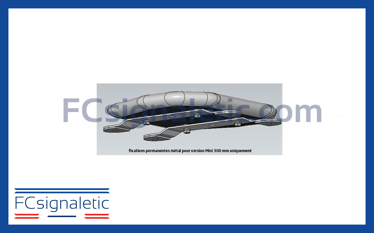 Fixations métal pour Rampe ORTUS LB200 STANDBY MERCURA (300 mm uniquement) 506-584-00-0-40