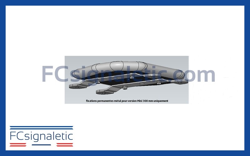 Fixations métal pour Rampe ORTUS LB200 STANDBY MERCURA (300 mm uniquement) 506-584-00-0-40