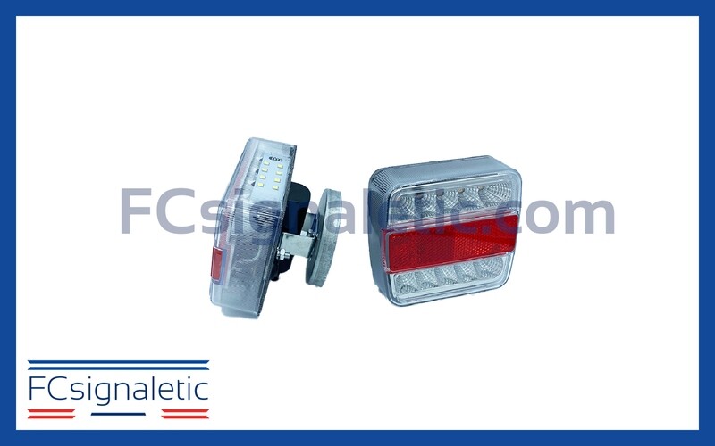 Kit de signalisation LED magnétique sans fil feux remorque LEDWORK LWK0063 Kit de signalisation LED magnétique sans fil feux remorque LEDWORK LWK0063