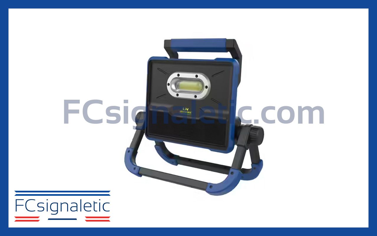 Projecteur de travail LED sans fil OSLO avec enceinte Bluetooth LEDWORK LWK0118