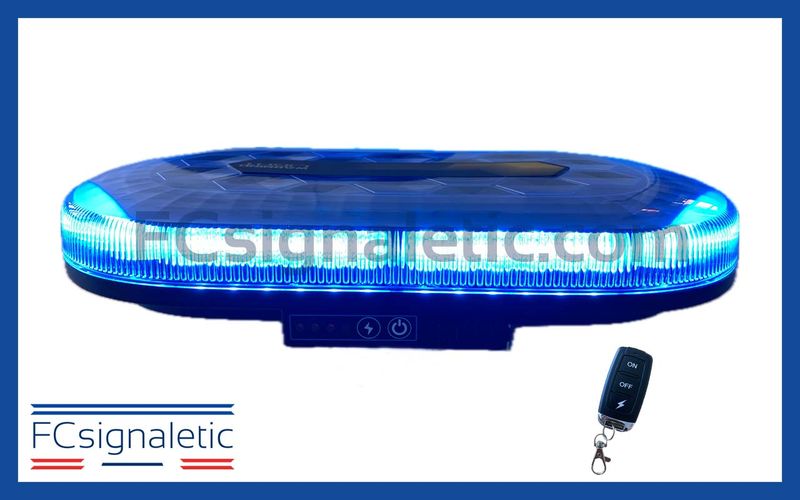 Mini rampe bleu magnétique autonome 326mm avec télécommande Mini rampe bleu magnétique autonome 326mm avec télécommande