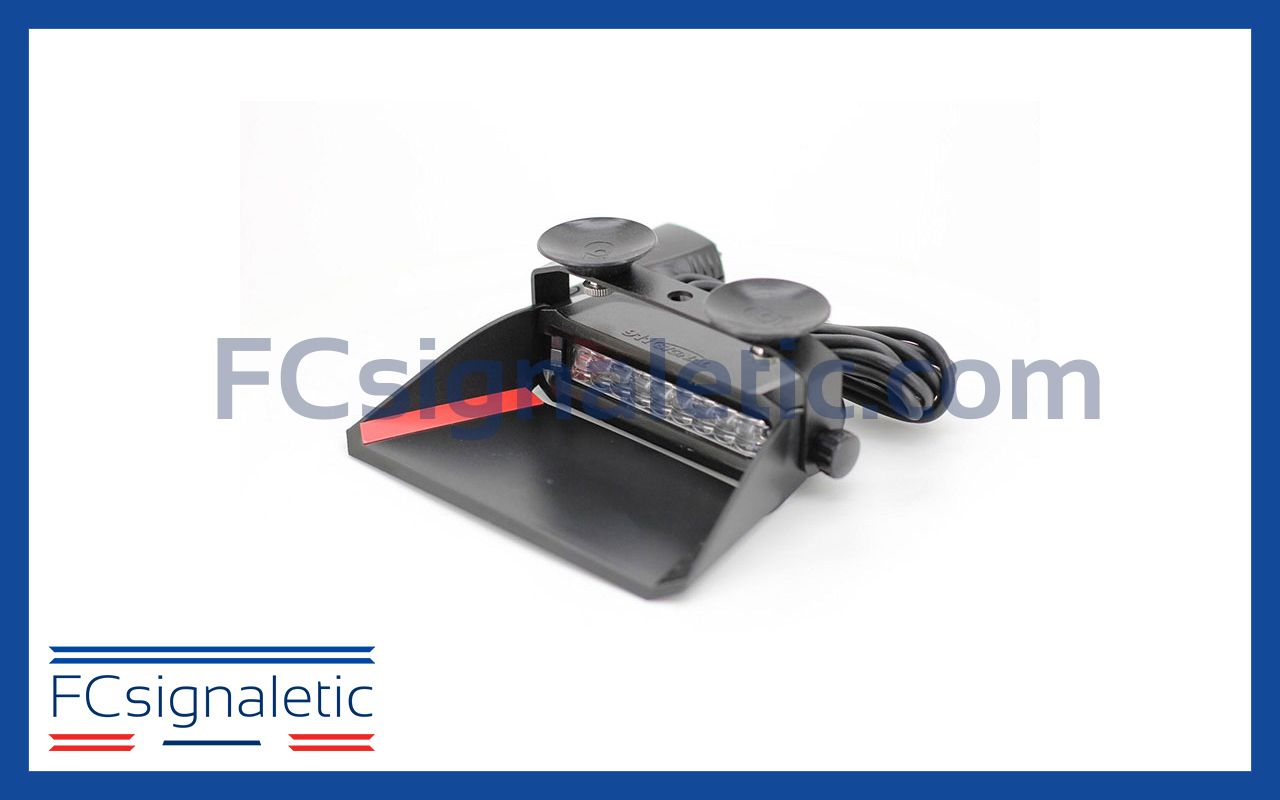 Feu de pénétration pare brise 9 LED bleu Lumiopt-X9 911 SIGNAL 051802B