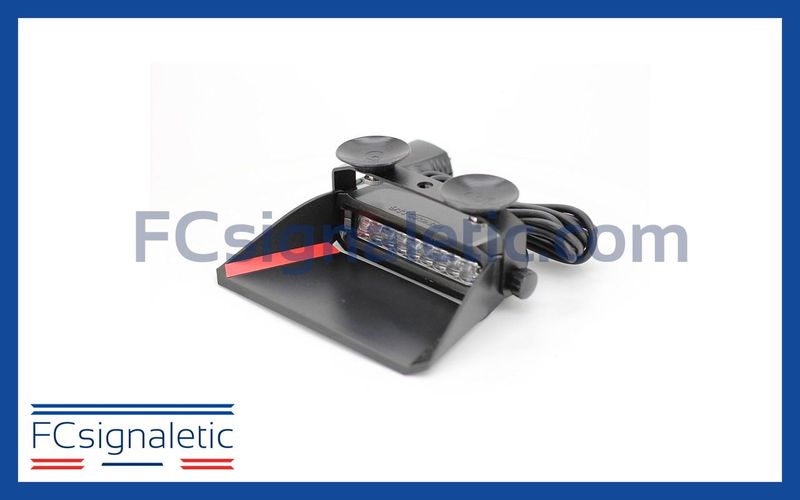 Feu de pénétration pare brise 9 LED bleu Lumiopt-X9 911 SIGNAL 022402B