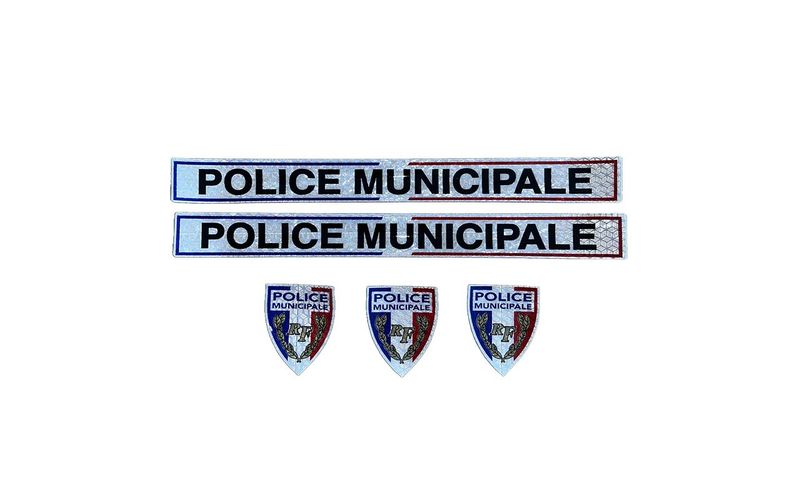 Kit sérigraphie balisage Police municipale pour Vélos (Ville, VTC, VTT) Kit sérigraphie balisage Police municipale pour Vélos (Ville, VTC, VTT)