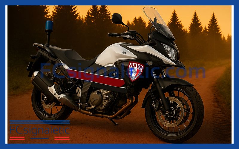 Kit sérigraphie balisage ASVP pour moto ou scooter carénés Kit sérigraphie balisage ASVP pour moto ou scooter carénés