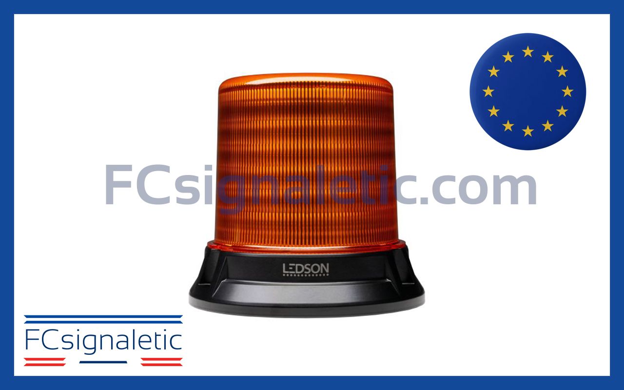 Gyrophare à LED OPTOGUARD SILO orange embase 3 points classe 2 LEDSON 5151771 Gyrophare à LED OPTOGUARD SILO orange embase 3 points classe 2 LEDSON 5151771