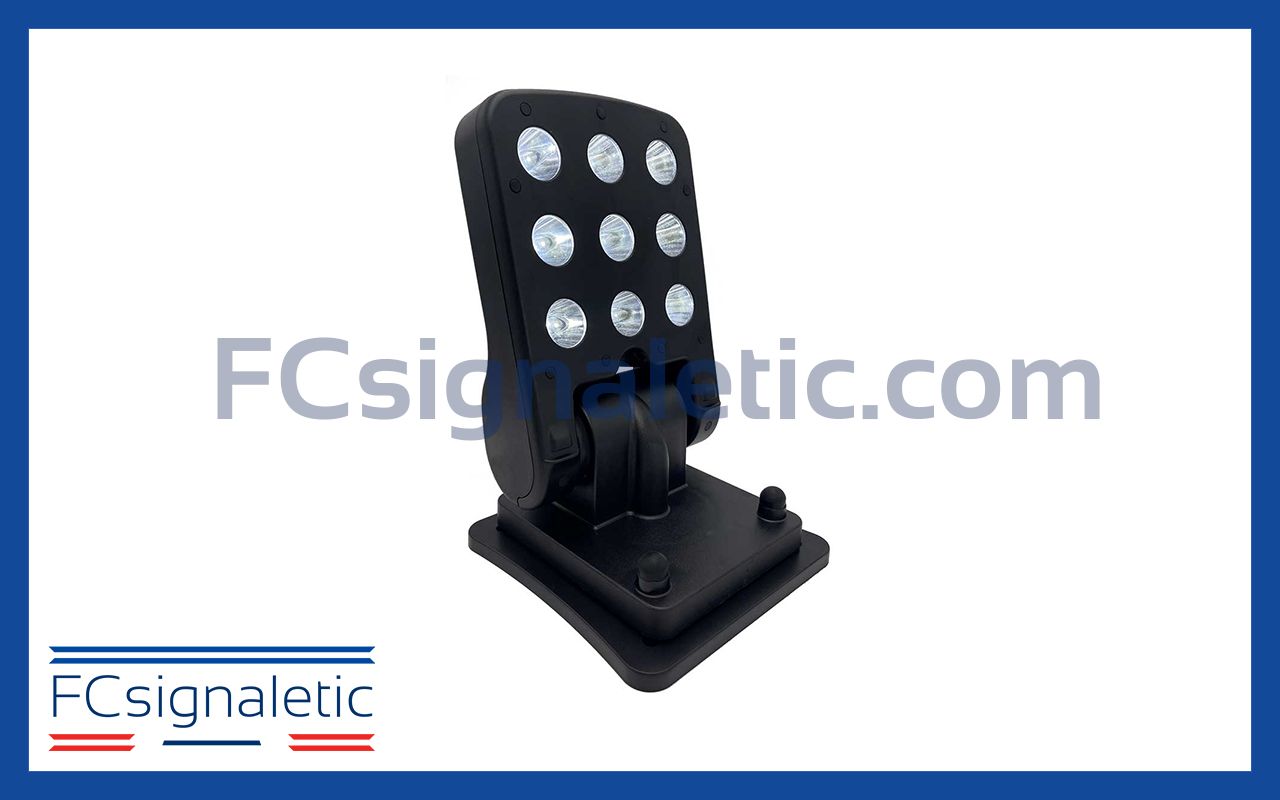 Projecteur de recherche à LED fixation permanente