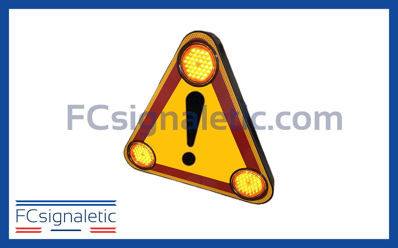Triangle Triflash Danger AK14 autonome magnétique 500 mm 1 face classe 2 LEDWORK LWK0540-AK14 Triangle Triflash Danger AK14 autonome magnétique 500 mm 1 face classe 2 LEDWORK LWK0540-AK14