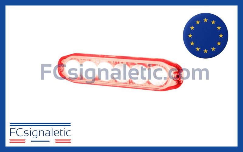 Feu  de pénétration 6 LED rouge ultra fin LEDSON 500662