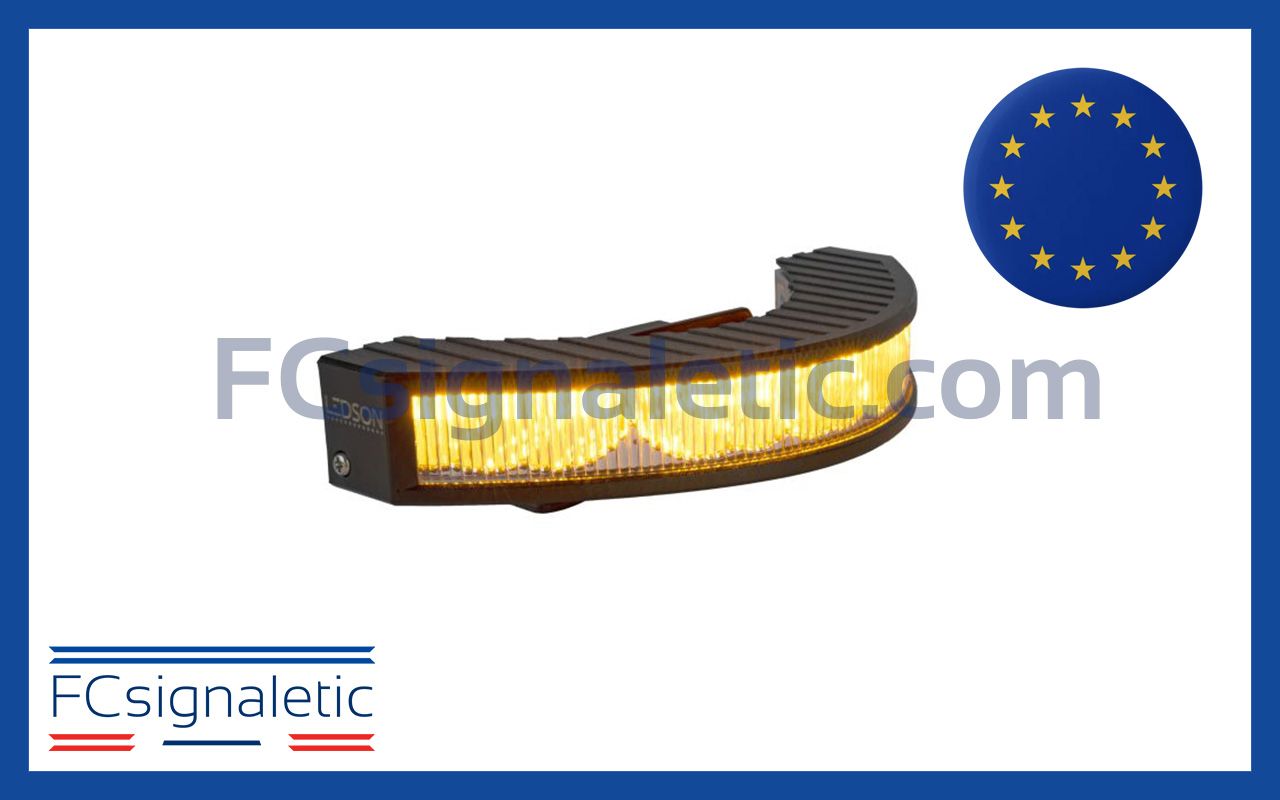 Feu de pénétration d'angle orange 180° 12W LEDSON 5101123