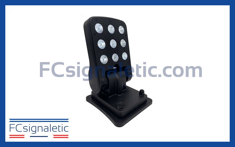 Projecteur de recherche à LED fixation magnétique prise allume cigare