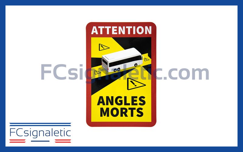Adhésif angles morts pour bus