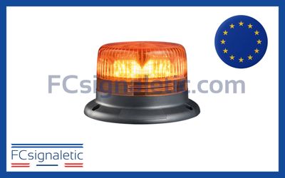 Gyrophare à LED EVOLUX R orange embase ISO classe 1 rotatif SIRENA 75109
