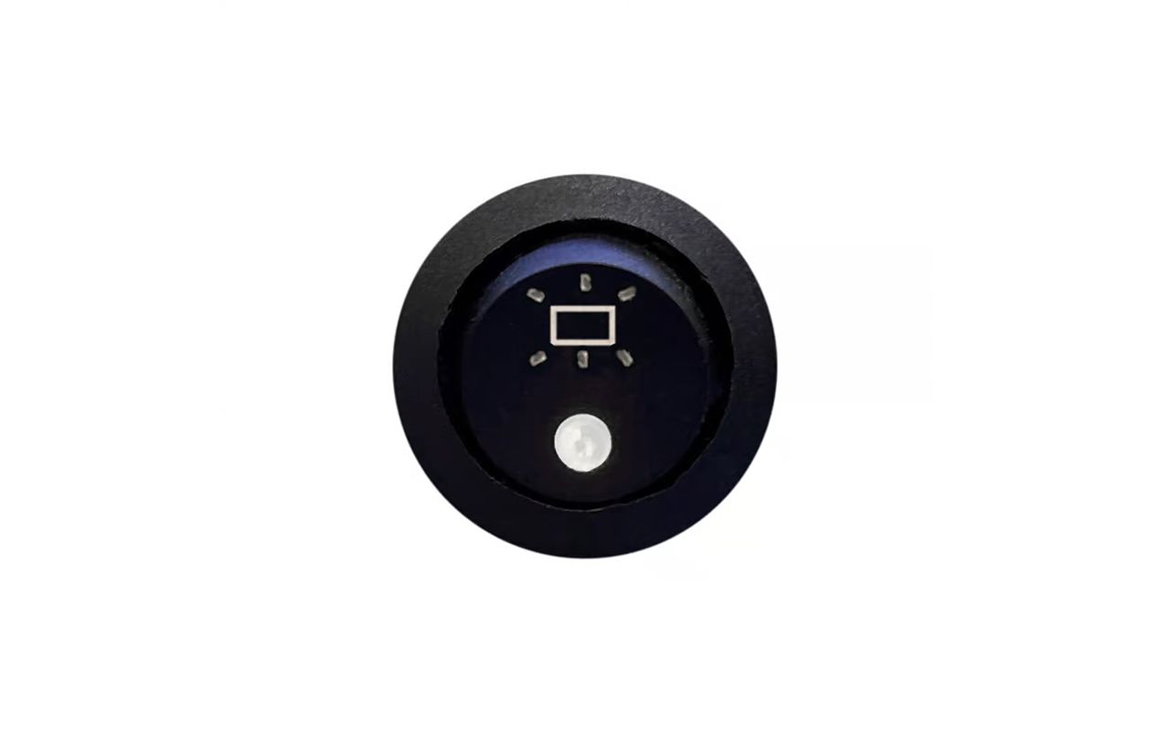 Interrupteur à bascule avec voyant led feu blanc 12/24V 15A