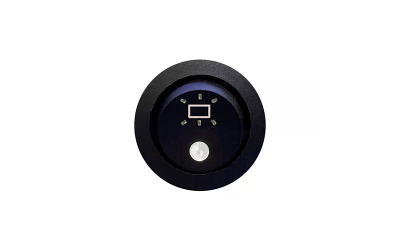 Interrupteur à bascule avec voyant led feu blanc 12/24V 15A