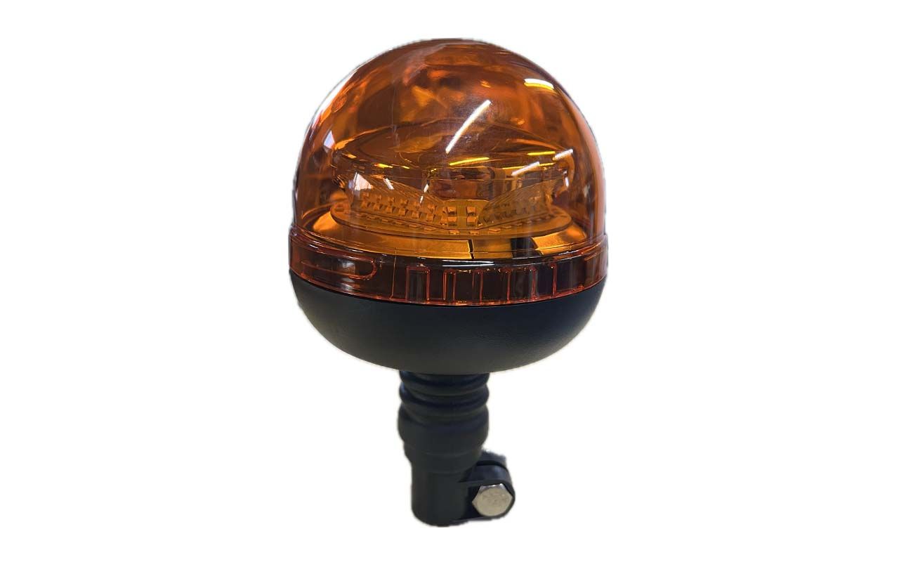 Gyrophare boule à LED orange hampe double flash LEDWORK LWK0360