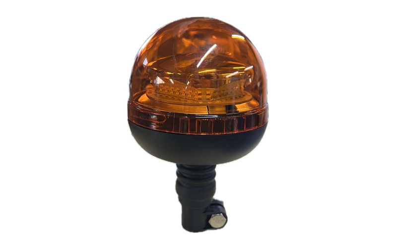 Gyrophare boule à LED orange hampe double flash LEDWORK LWK0360
