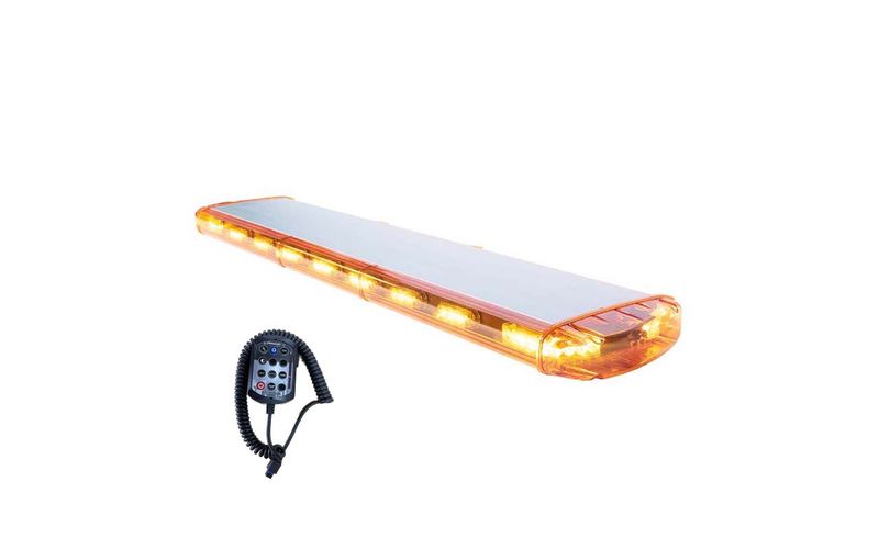 Rampe Vega orange 130 cm avec sirène et boitier Handy (public adress) STANDBY MERCURA 29261-02
