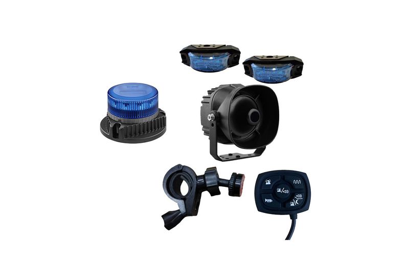 Kit Pack Moto Police / Police Municipale 911 SIGNAL avec gyrophare pour Top Case Kit Pack Moto Police / Police Municipale 911 SIGNAL avec gyrophare pour Top Case