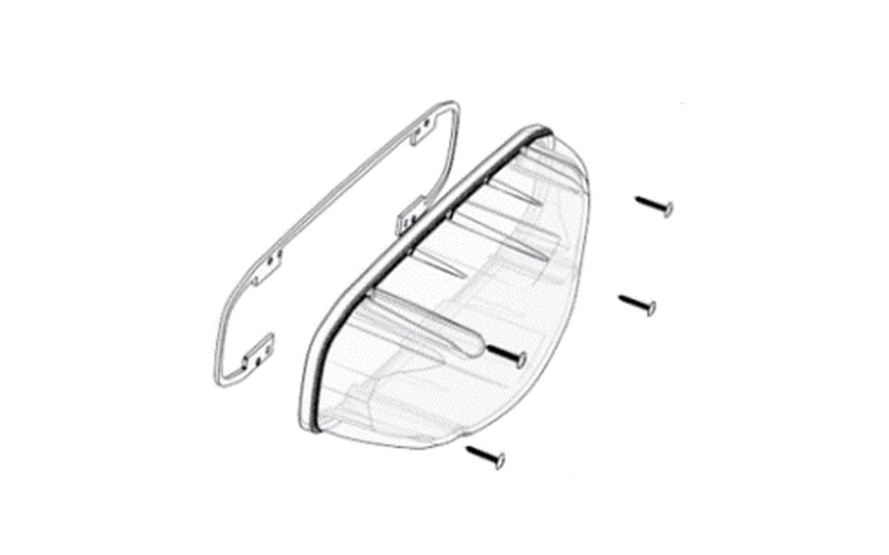 Carénage extérieur translucide pour rampe VEGA STANDBY MERCURA 30642-00