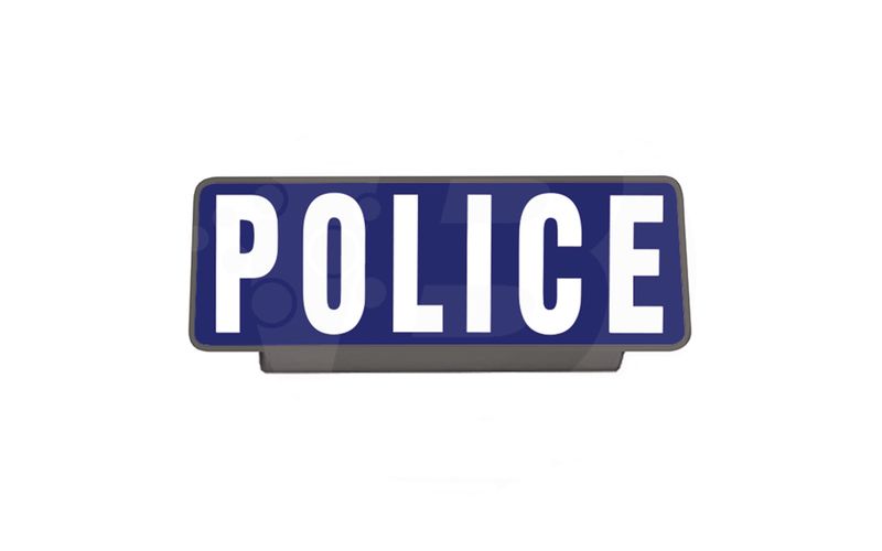 Clip pare-soleil rétroréfléchissant POLICE Clip pare-soleil rétroréfléchissant POLICE