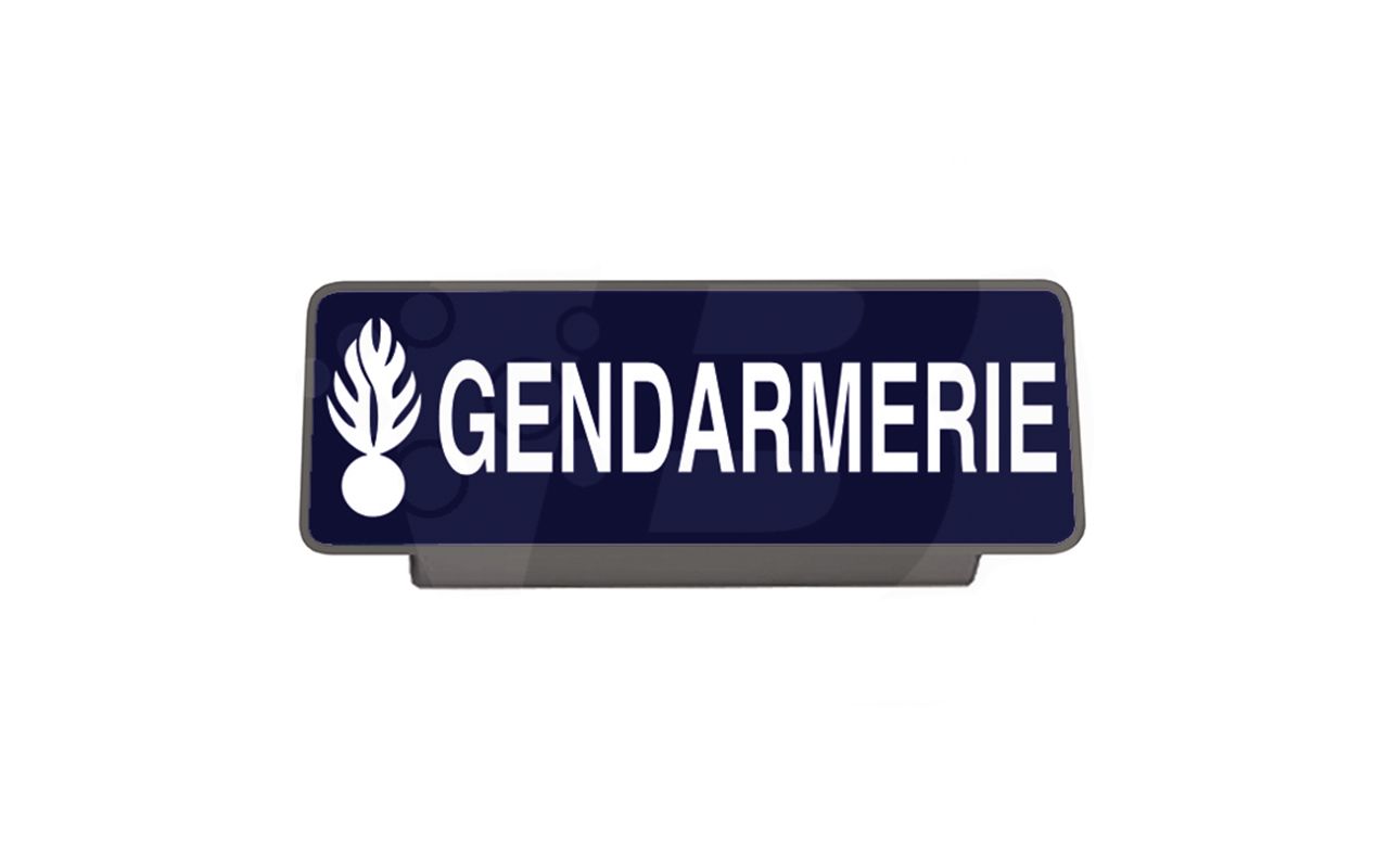 Clip pare-soleil rétroréfléchissant GENDARMERIE