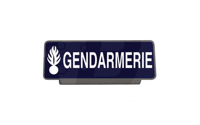 Clip pare-soleil rétroréfléchissant GENDARMERIE Clip pare-soleil rétroréfléchissant GENDARMERIE