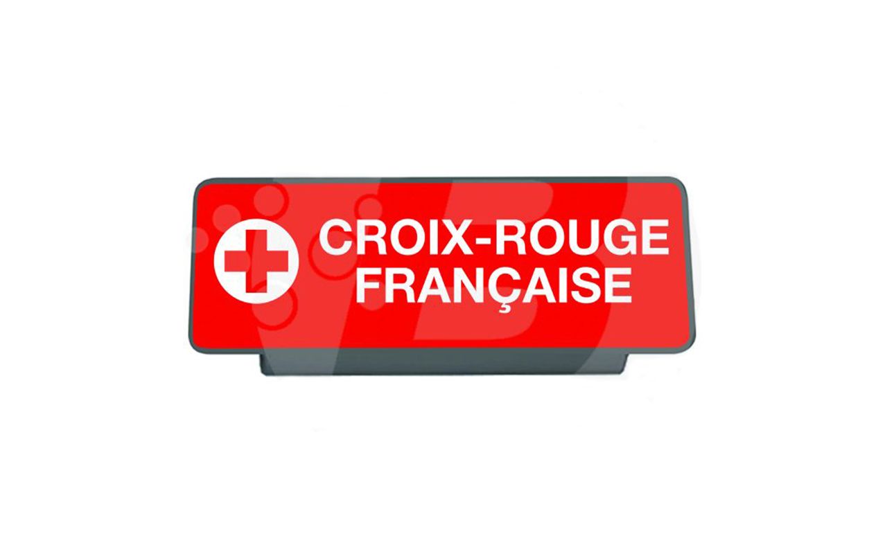 Clip pare-soleil rétroréfléchissant CROIX ROUGE FRANCAISE