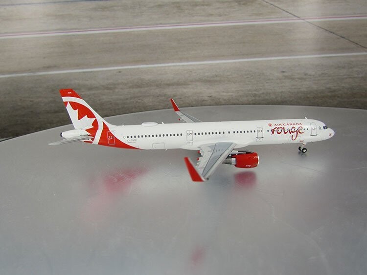 1/400 scale Air Canada Rouge A321-200 Reg No. C-GHQI