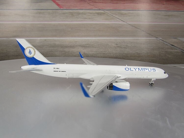 1/400 scale Olympus 757-200 Reg No. SX-AMJ