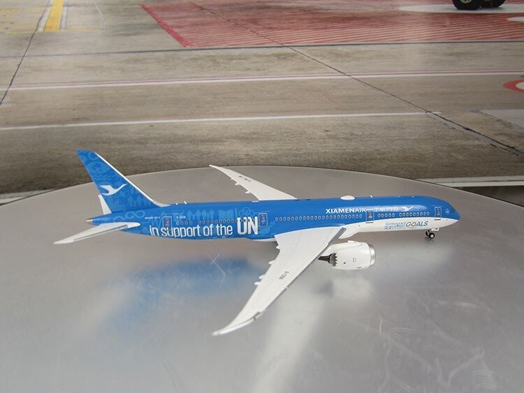 1/400 scale XiamenAir 787-9 In support of the UN Livery Reg B-1356