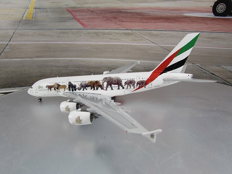 1/400 scale Emirates A380-800 United for Wildlife  livery Reg no. A6-EEI