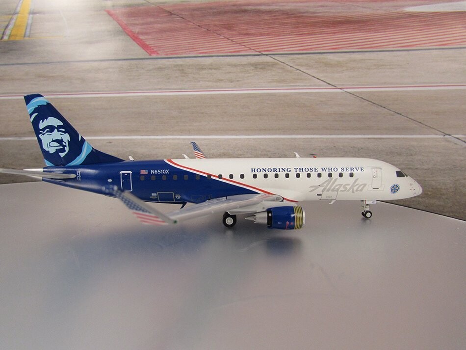 Alaska Airlines E175 "Honoring Those Who Serve" Livery