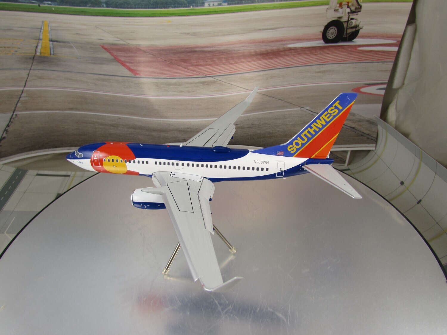 Southwest  737-700 Colorado One livery with Flaps Down