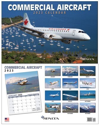 Sparta 2023 Commercial Airliners Calendar