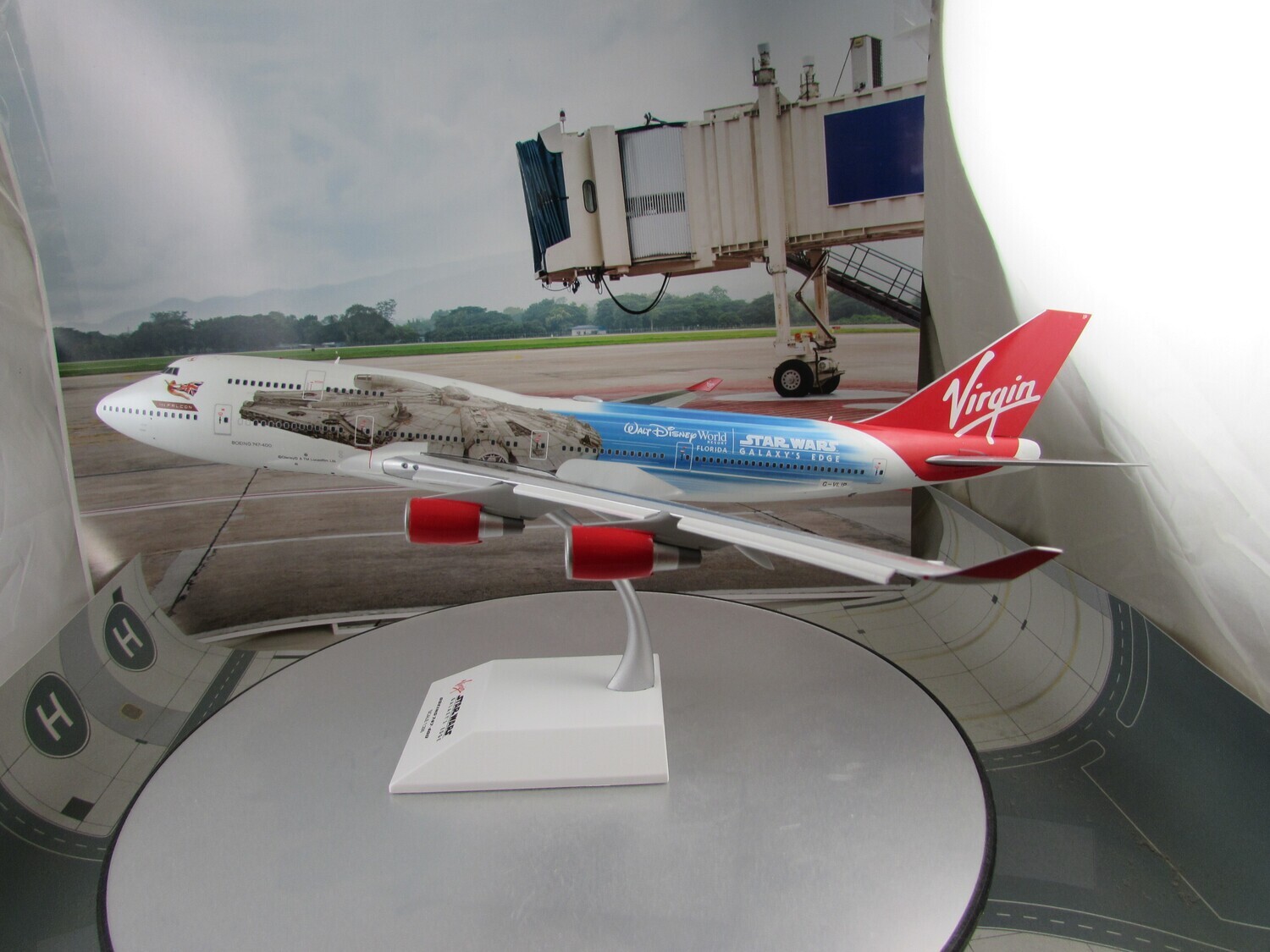 Virgin Atlantic 747-400 Millennium Falcon Livery Reg. G-VLIP