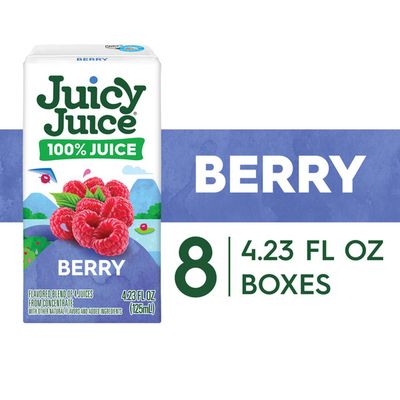 100% Juicy Juice - Berry (8 likkle box dem)