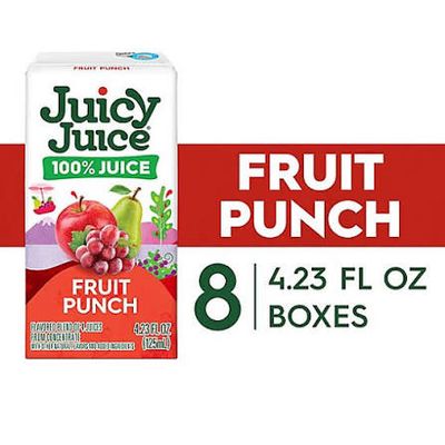 100% Juicy Juice - Fruit Punch (8 likkle box dem)