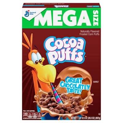 Mega Size Cocoa Puffs Cereal
