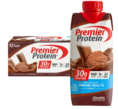 Premier Protein Shake, Chocolate, 12 Ct (Packaging May Vary)
