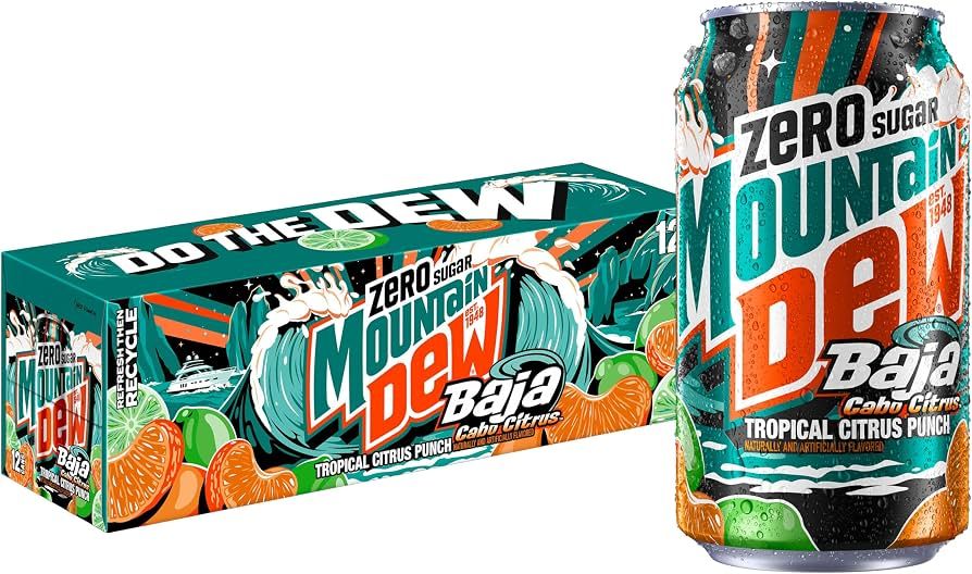Mountain Dew Baja Cabo Citrus - 12Ct