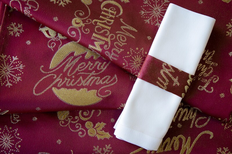 PORTA TOVAGLIOLO ROSSO MERRY CHRISTMAS