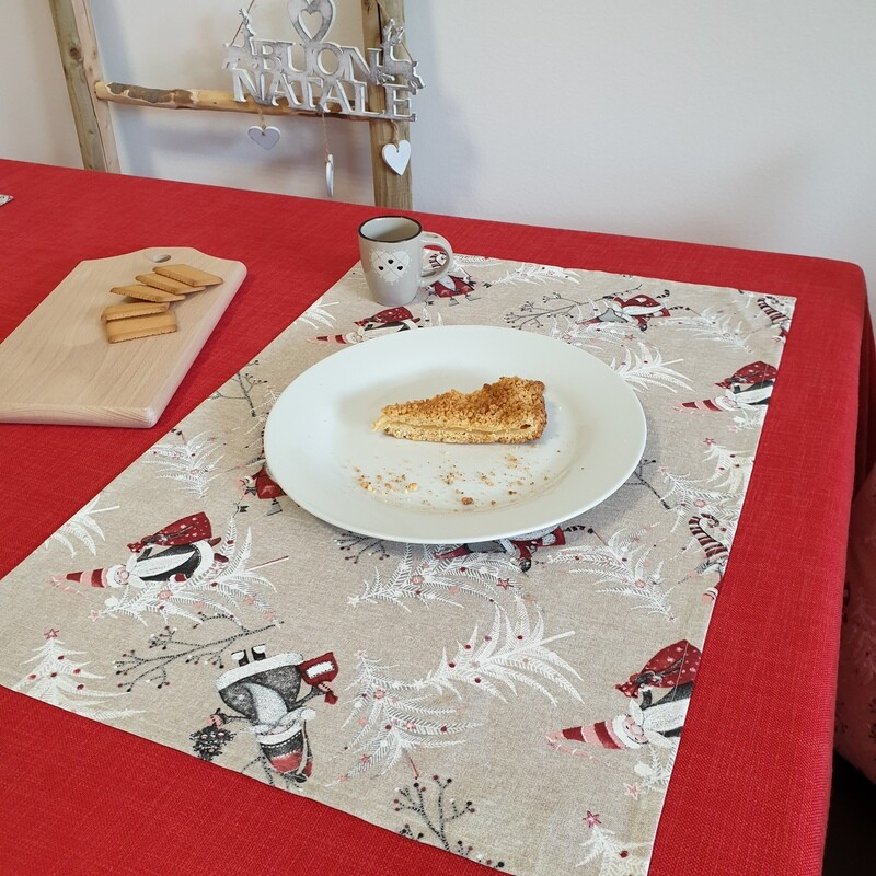 TOVAGLIETTA DA COLAZIONE CON ELFI NATALIZI